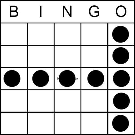 block of 9 bingo pattern|letter t bingo pattern image.